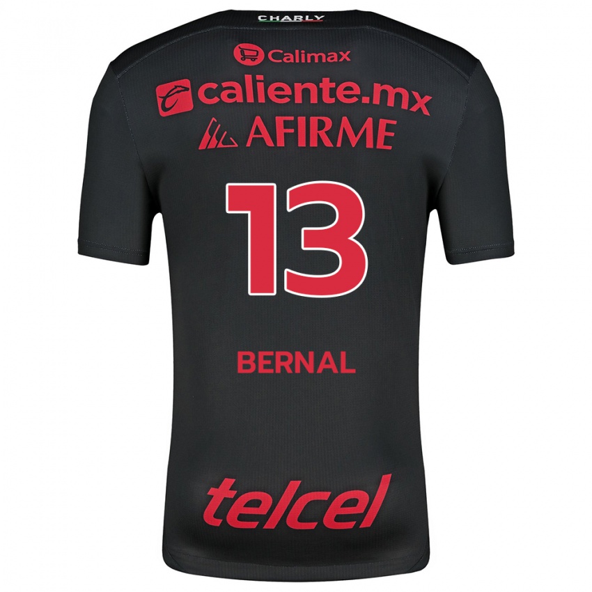 Niño Camiseta Mayra Pelayo-Bernal #13 Negro Rojo 1ª Equipación 2024/25 La Camisa Perú