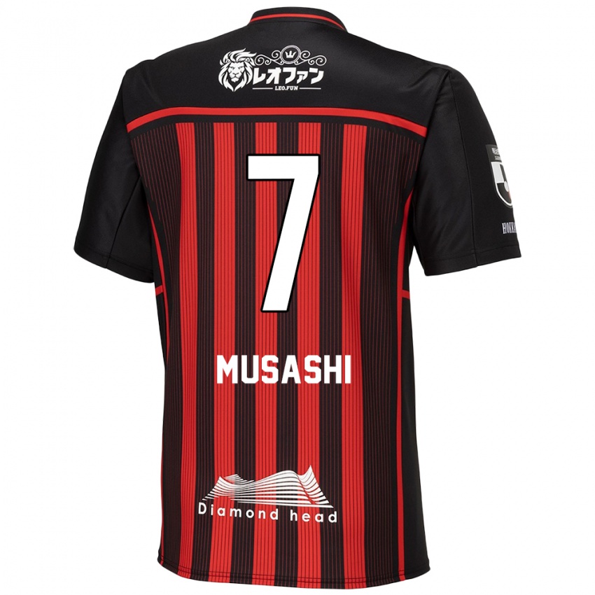 Niño Camiseta Musashi Suzuki #7 Negro Rojo 1ª Equipación 2024/25 La Camisa Perú