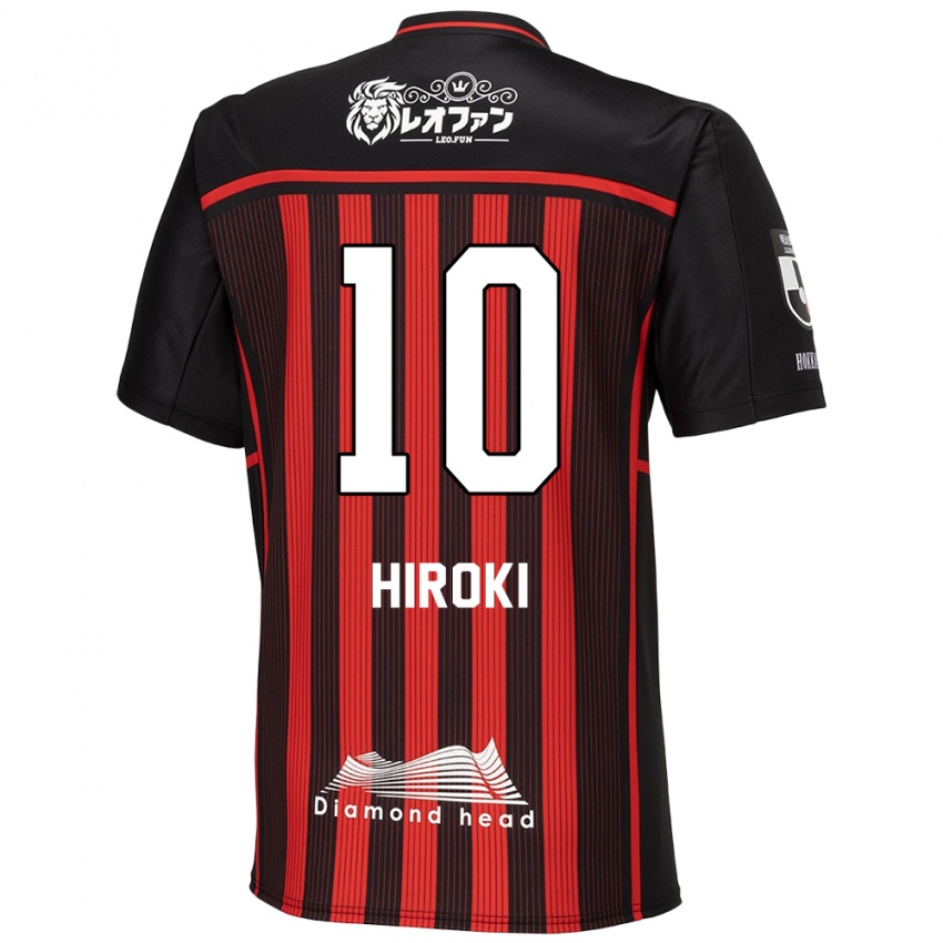 Niño Camiseta Hiroki Miyazawa #10 Negro Rojo 1ª Equipación 2024/25 La Camisa Perú