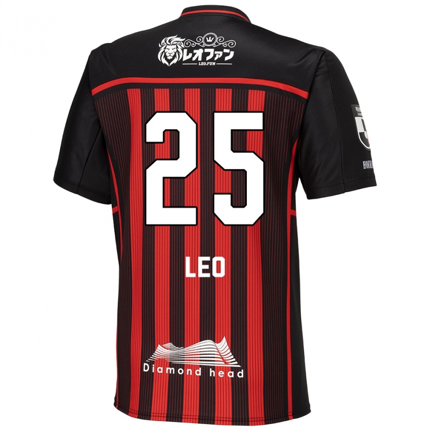 Niño Camiseta Leo Osaki #25 Negro Rojo 1ª Equipación 2024/25 La Camisa Perú