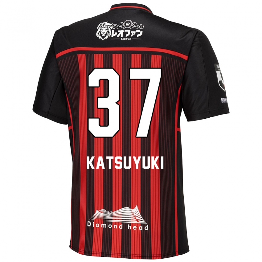 Niño Camiseta Katsuyuki Tanaka #37 Negro Rojo 1ª Equipación 2024/25 La Camisa Perú