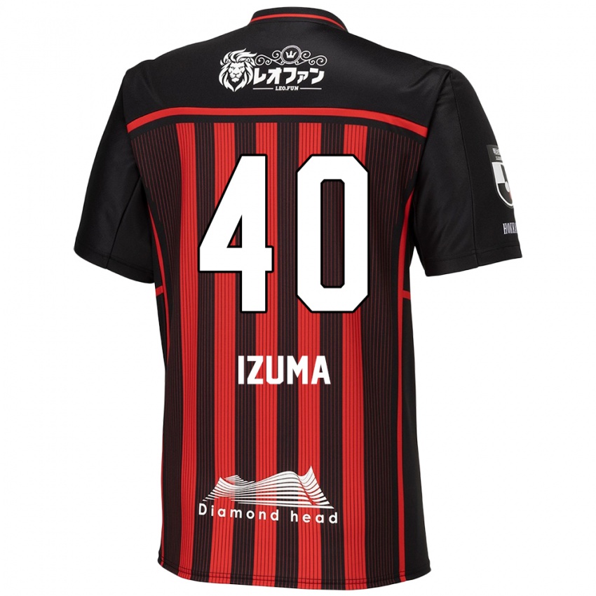 Niño Camiseta Shido Izuma #40 Negro Rojo 1ª Equipación 2024/25 La Camisa Perú