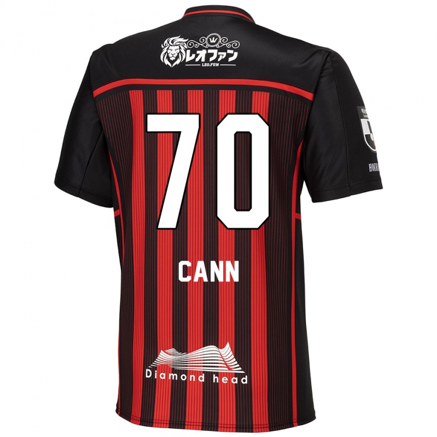 Niño Camiseta Francis Cann #70 Negro Rojo 1ª Equipación 2024/25 La Camisa Perú