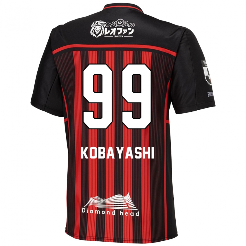 Niño Camiseta Yuki Kobayashi #99 Negro Rojo 1ª Equipación 2024/25 La Camisa Perú