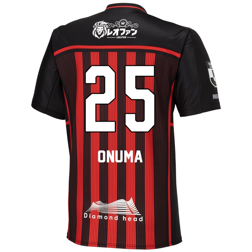 Niño Camiseta Akito Onuma #25 Negro Rojo 1ª Equipación 2024/25 La Camisa Perú