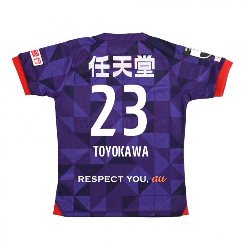 Niño Camiseta Yuta Toyokawa #23 Púrpura Blanco 1ª Equipación 2024/25 La Camisa Perú