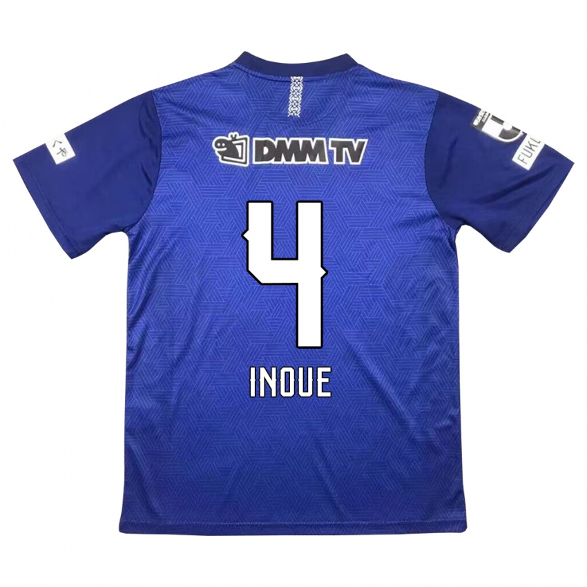 Niño Camiseta Seiya Inoue #4 Azul Oscuro 1ª Equipación 2024/25 La Camisa Perú