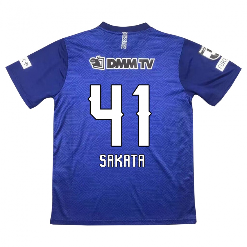 Niño Camiseta Daiki Sakata #41 Azul Oscuro 1ª Equipación 2024/25 La Camisa Perú