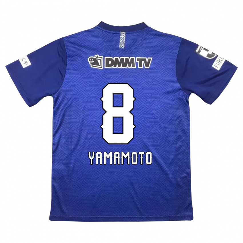 Niño Camiseta Shunsuke Yamamoto #8 Azul Oscuro 1ª Equipación 2024/25 La Camisa Perú