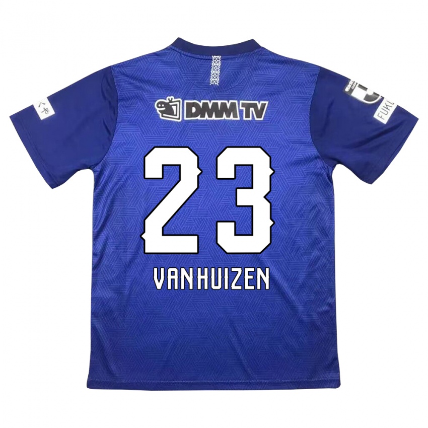 Niño Camiseta Haruki Christopher Van Huizen #23 Azul Oscuro 1ª Equipación 2024/25 La Camisa Perú