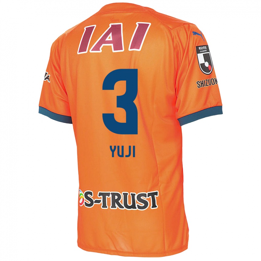 Niño Camiseta Yuji Takahashi #3 Naranja Azul 1ª Equipación 2024/25 La Camisa Perú