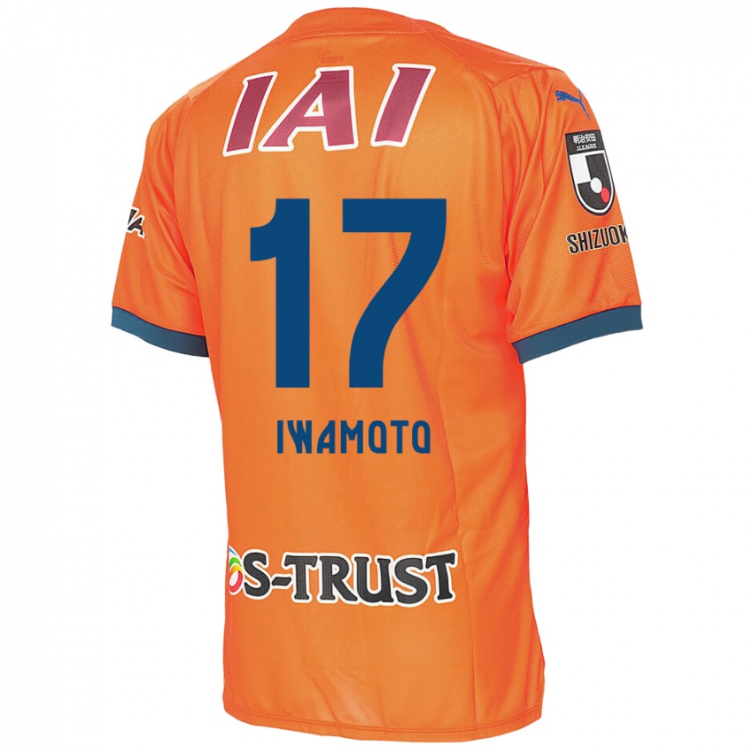 Niño Camiseta Shogo Iwamoto #17 Naranja Azul 1ª Equipación 2024/25 La Camisa Perú