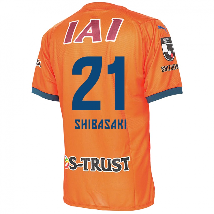 Niño Camiseta Kaito Shibasaki #21 Naranja Azul 1ª Equipación 2024/25 La Camisa Perú