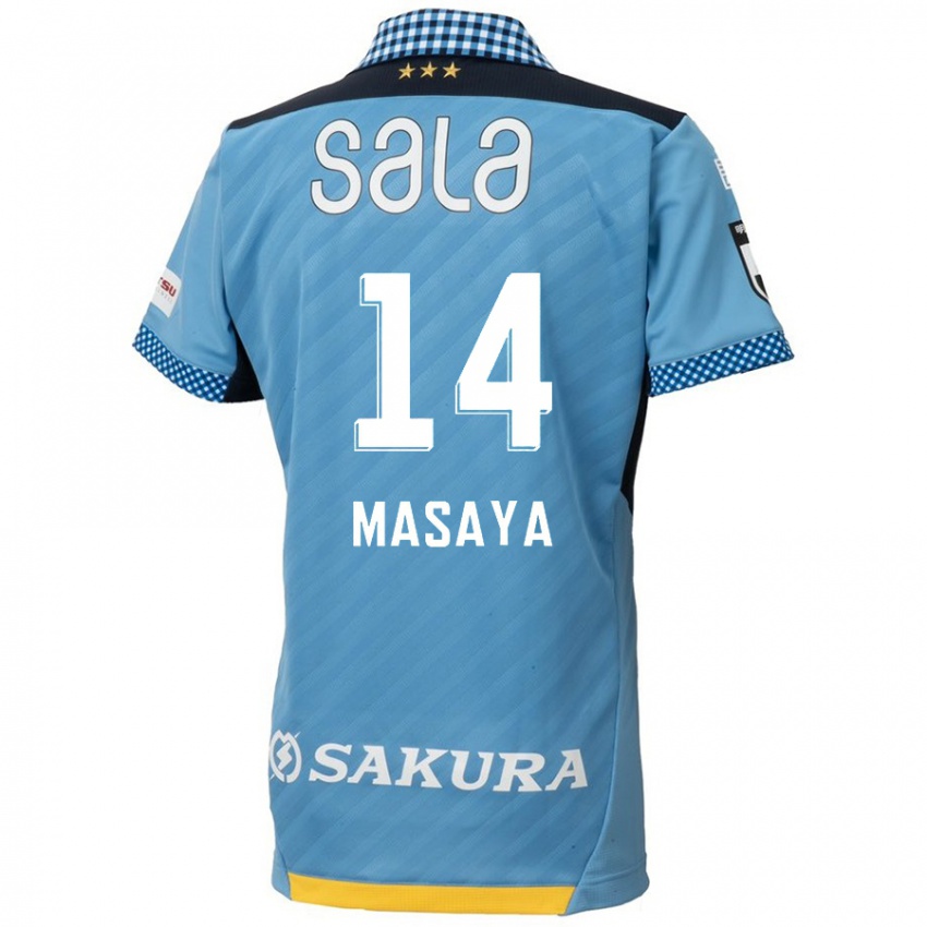 Niño Camiseta Masaya Matsumoto #14 Azul Negro 1ª Equipación 2024/25 La Camisa Perú