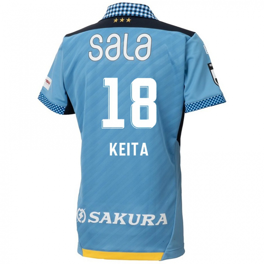 Niño Camiseta Keita Takahata #18 Azul Negro 1ª Equipación 2024/25 La Camisa Perú