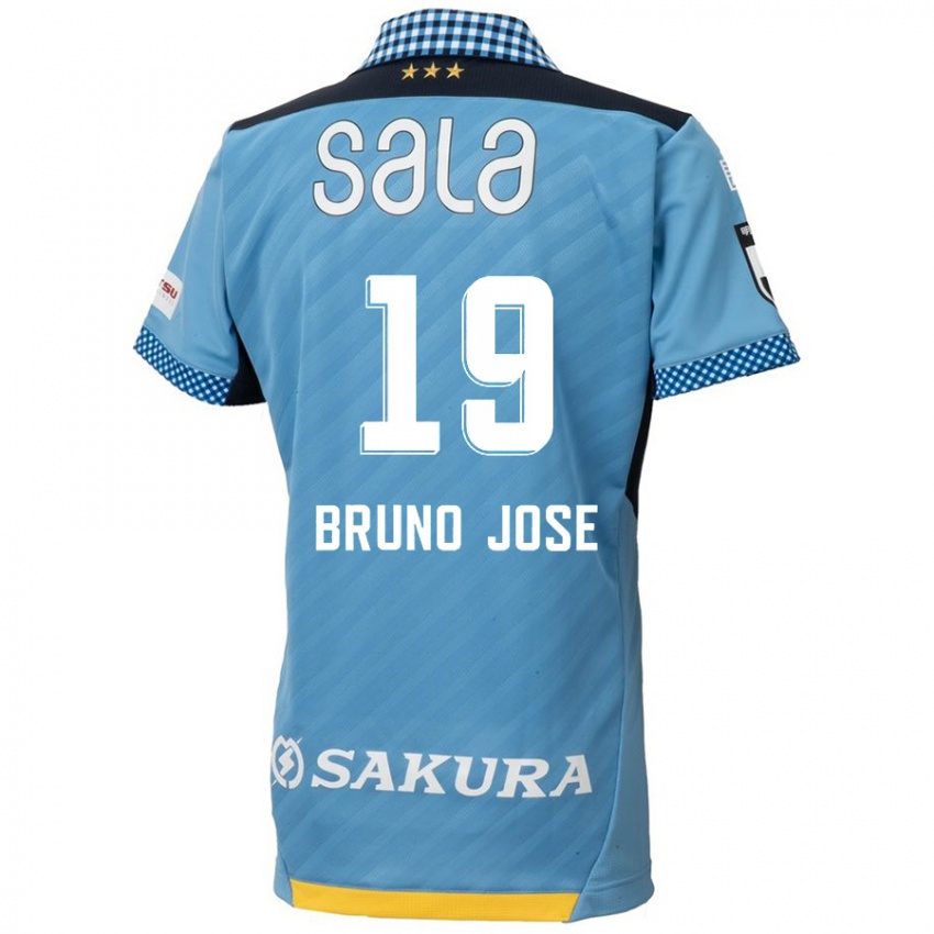 Niño Camiseta Bruno José #19 Azul Negro 1ª Equipación 2024/25 La Camisa Perú