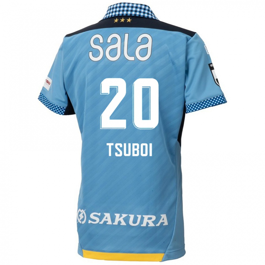 Niño Camiseta Yuya Tsuboi #20 Azul Negro 1ª Equipación 2024/25 La Camisa Perú