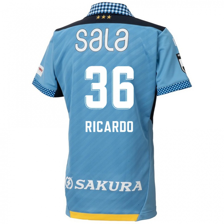 Niño Camiseta Ricardo Graça #36 Azul Negro 1ª Equipación 2024/25 La Camisa Perú