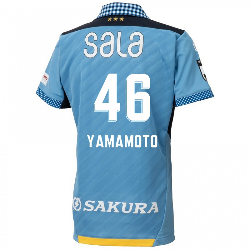 Niño Camiseta Shota Yamamoto #46 Azul Negro 1ª Equipación 2024/25 La Camisa Perú