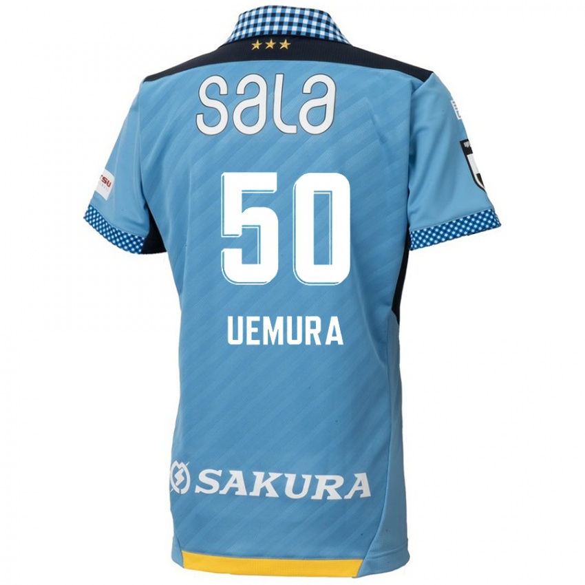 Niño Camiseta Hiroto Uemura #50 Azul Negro 1ª Equipación 2024/25 La Camisa Perú