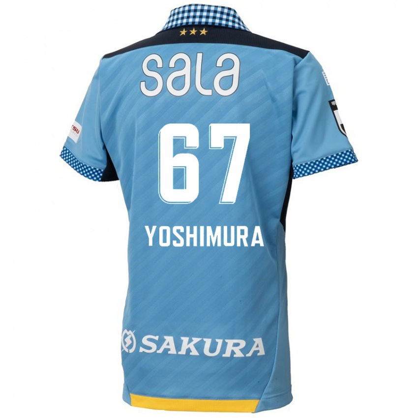 Niño Camiseta Ryusei Yoshimura #67 Azul Negro 1ª Equipación 2024/25 La Camisa Perú