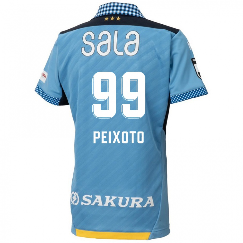 Niño Camiseta Matheus Peixoto #99 Azul Negro 1ª Equipación 2024/25 La Camisa Perú