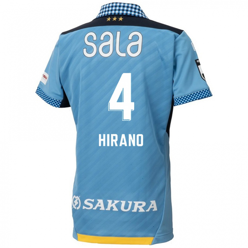 Niño Camiseta Rion Hirano #4 Azul Negro 1ª Equipación 2024/25 La Camisa Perú