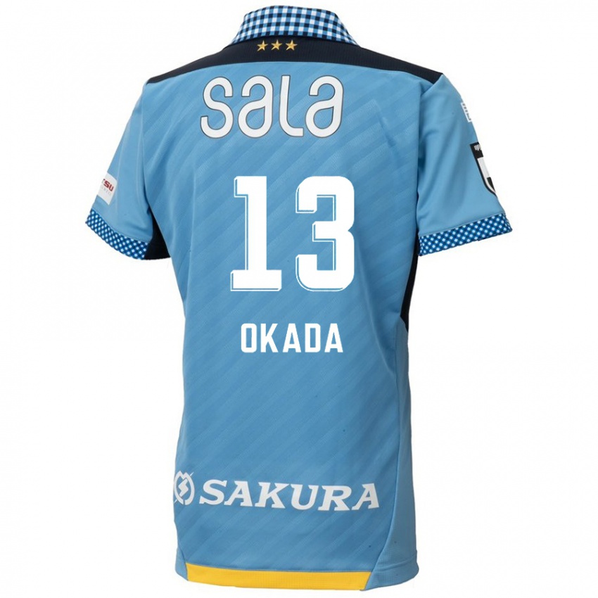 Niño Camiseta Kosei Okada #13 Azul Negro 1ª Equipación 2024/25 La Camisa Perú