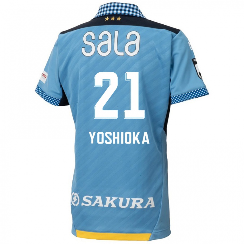 Niño Camiseta Kanta Yoshioka #21 Azul Negro 1ª Equipación 2024/25 La Camisa Perú