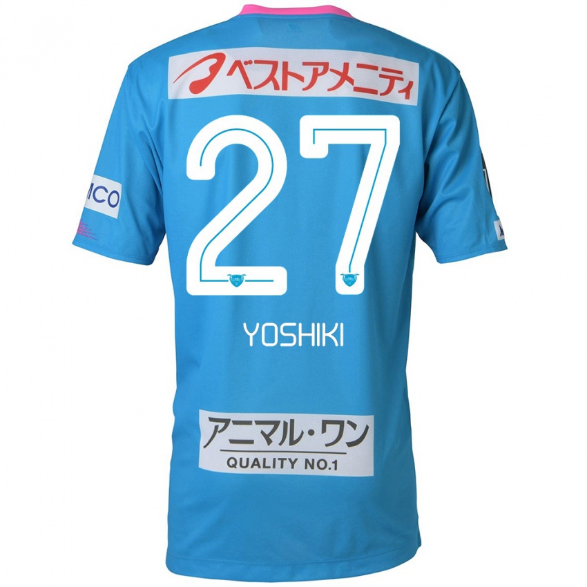 Niño Camiseta Yoshiki Narahara #27 Azul Rosado 1ª Equipación 2024/25 La Camisa Perú