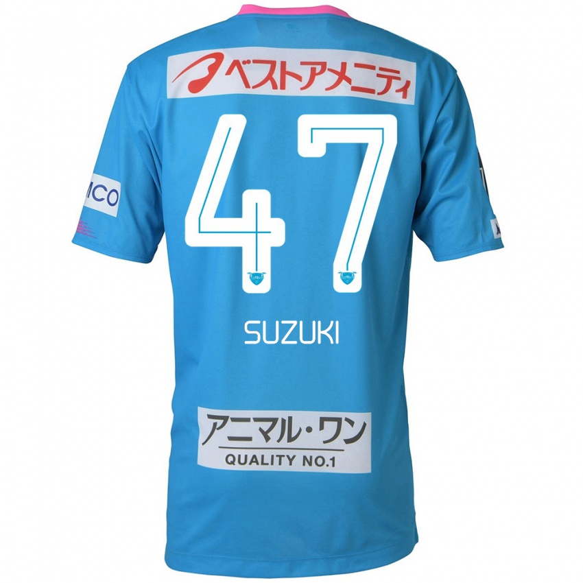 Niño Camiseta Daichi Suzuki #47 Azul Rosado 1ª Equipación 2024/25 La Camisa Perú