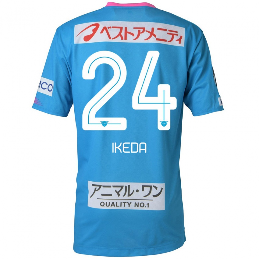 Niño Camiseta Tokia Ikeda #24 Azul Rosado 1ª Equipación 2024/25 La Camisa Perú