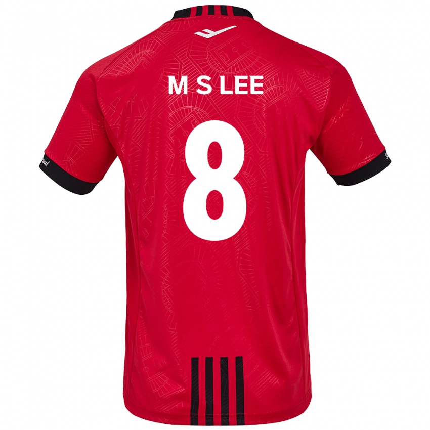 Niño Camiseta Seung-Mo Lee #8 Negro Rojo 1ª Equipación 2024/25 La Camisa Perú