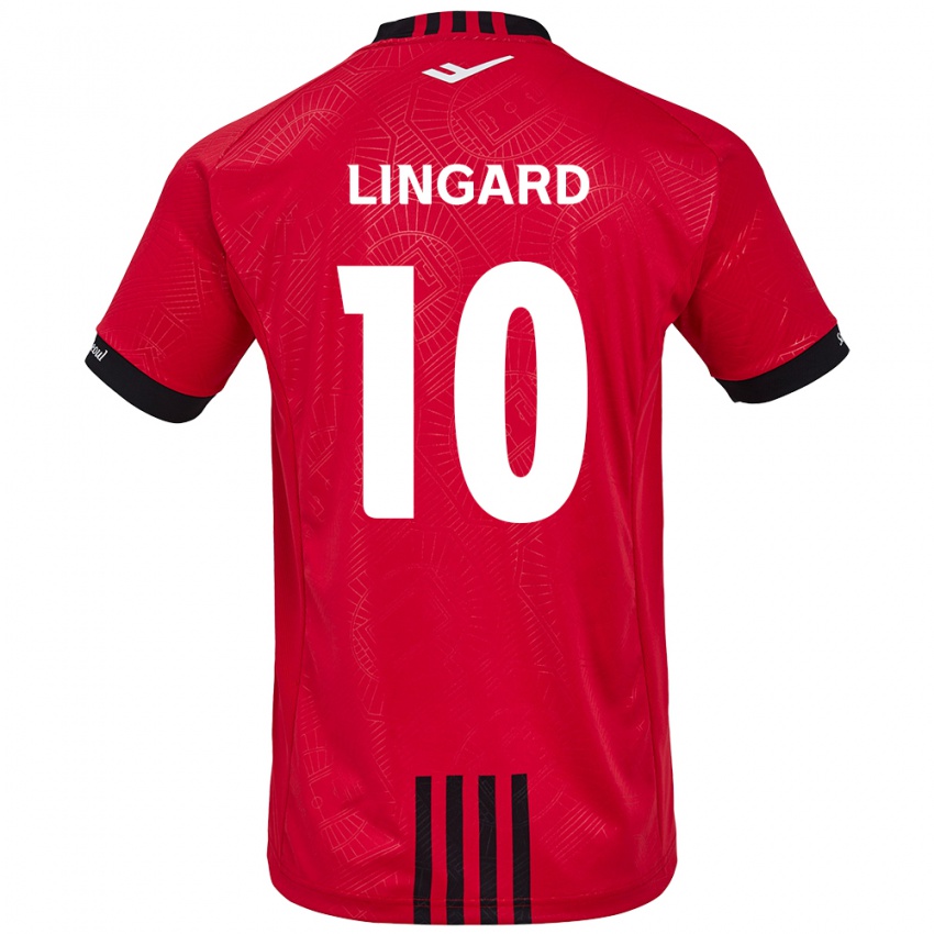 Niño Camiseta Jesse Lingard #10 Negro Rojo 1ª Equipación 2024/25 La Camisa Perú