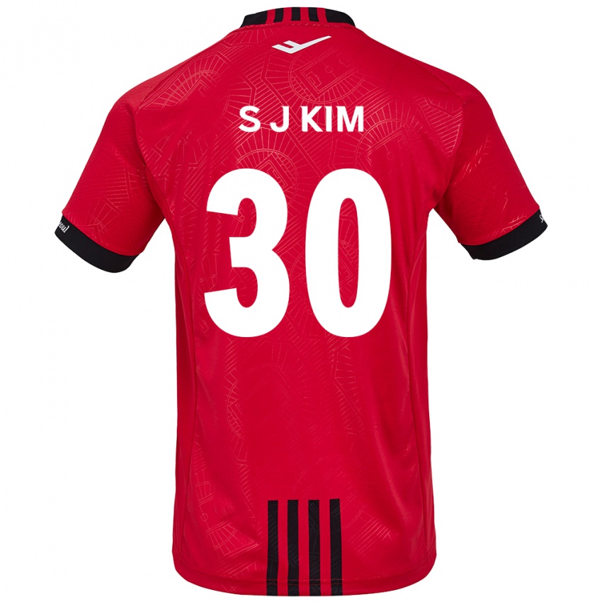 Niño Camiseta Ju-Sung Kim #30 Negro Rojo 1ª Equipación 2024/25 La Camisa Perú