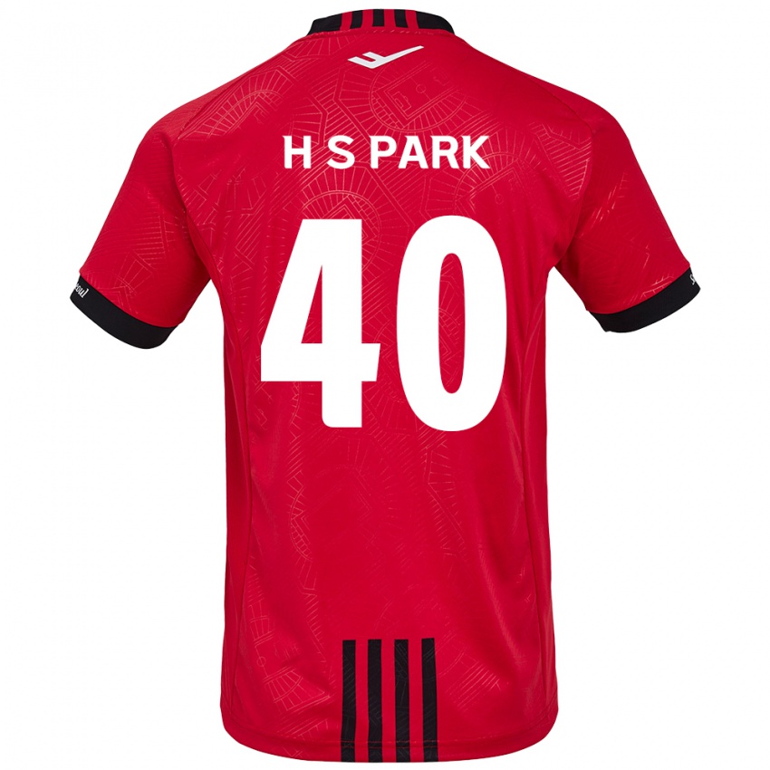 Niño Camiseta Seong-Hun Park #40 Negro Rojo 1ª Equipación 2024/25 La Camisa Perú