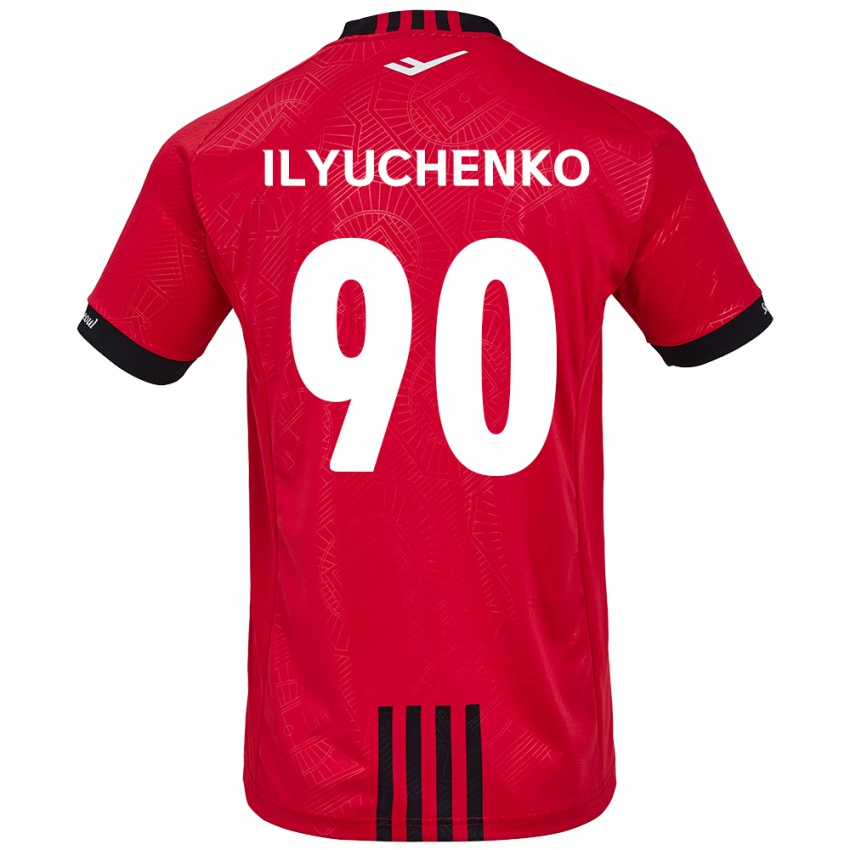 Niño Camiseta Stanislav Ilyuchenko #90 Negro Rojo 1ª Equipación 2024/25 La Camisa Perú