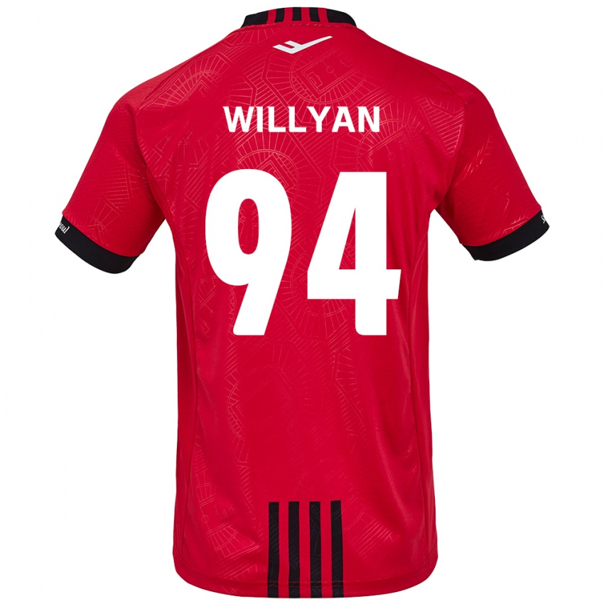 Niño Camiseta Willyan #94 Negro Rojo 1ª Equipación 2024/25 La Camisa Perú