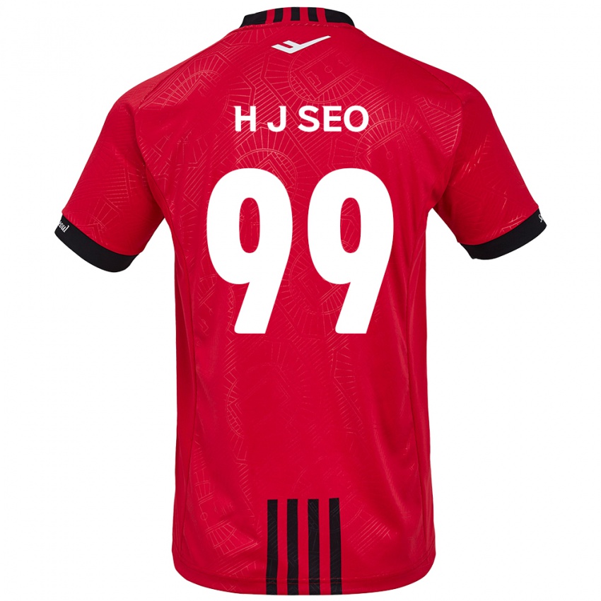 Niño Camiseta Ju-Hwan Seo #99 Negro Rojo 1ª Equipación 2024/25 La Camisa Perú