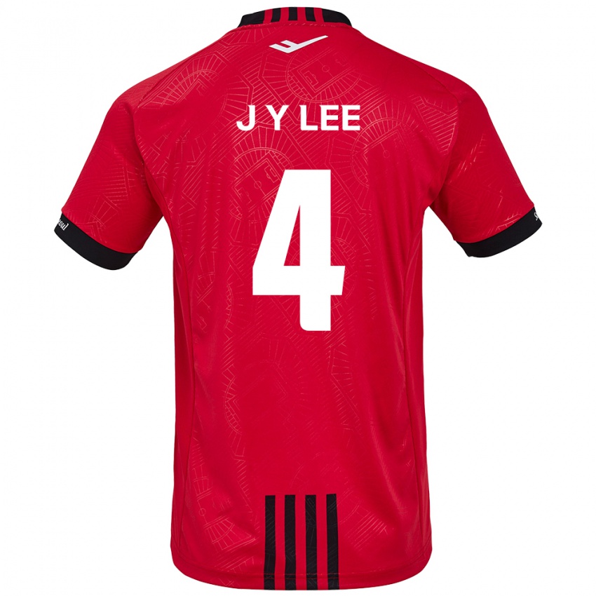 Niño Camiseta Young-Jun Lee #4 Negro Rojo 1ª Equipación 2024/25 La Camisa Perú