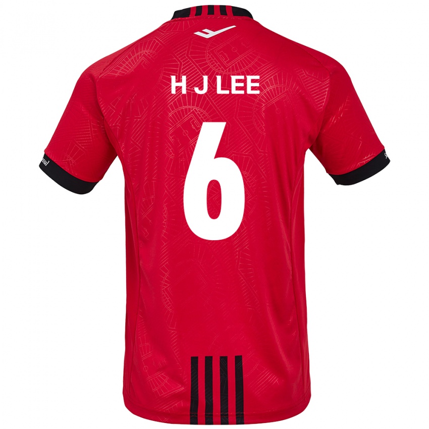 Niño Camiseta Ju-Hwan Lee #6 Negro Rojo 1ª Equipación 2024/25 La Camisa Perú