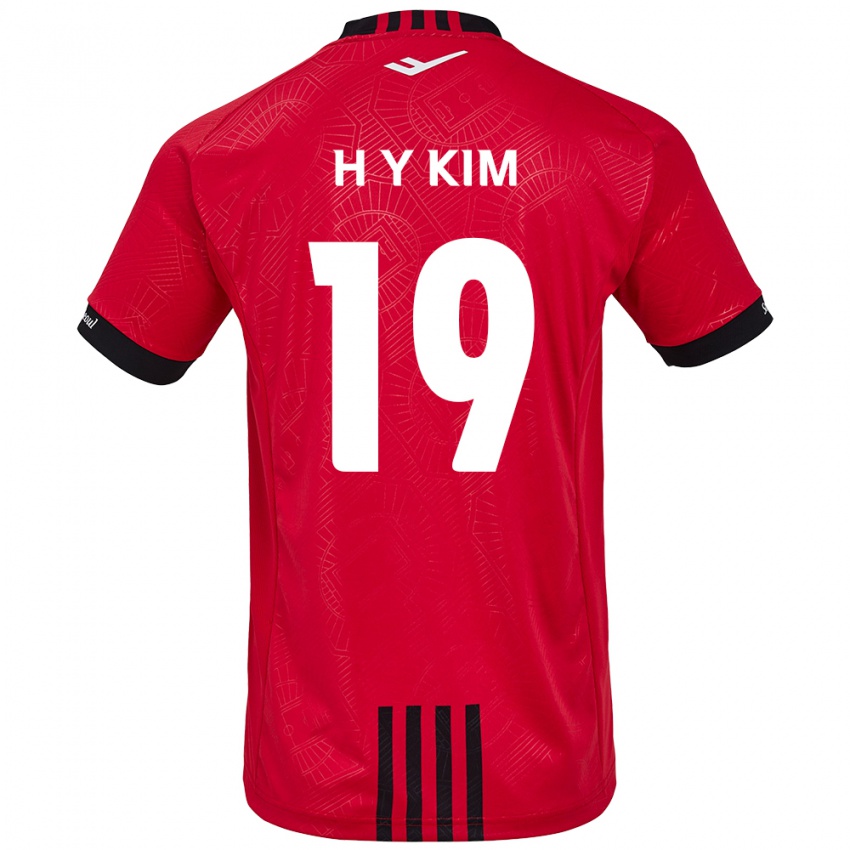 Niño Camiseta Yong-Hyuk Kim #19 Negro Rojo 1ª Equipación 2024/25 La Camisa Perú