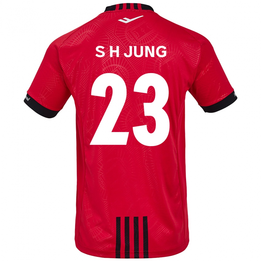 Niño Camiseta Hyeon-Soo Jung #23 Negro Rojo 1ª Equipación 2024/25 La Camisa Perú