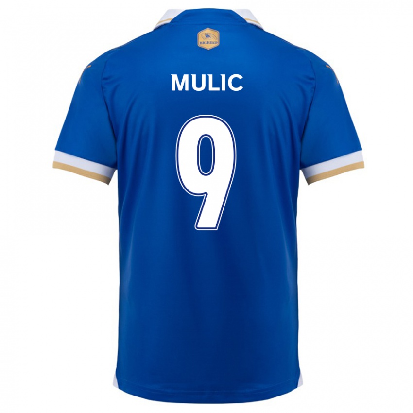 Niño Camiseta Fejsal Mulic #9 Azul Blanco 1ª Equipación 2024/25 La Camisa Perú