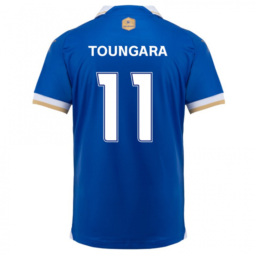 Niño Camiseta Aboubacar Toungara #11 Azul Blanco 1ª Equipación 2024/25 La Camisa Perú