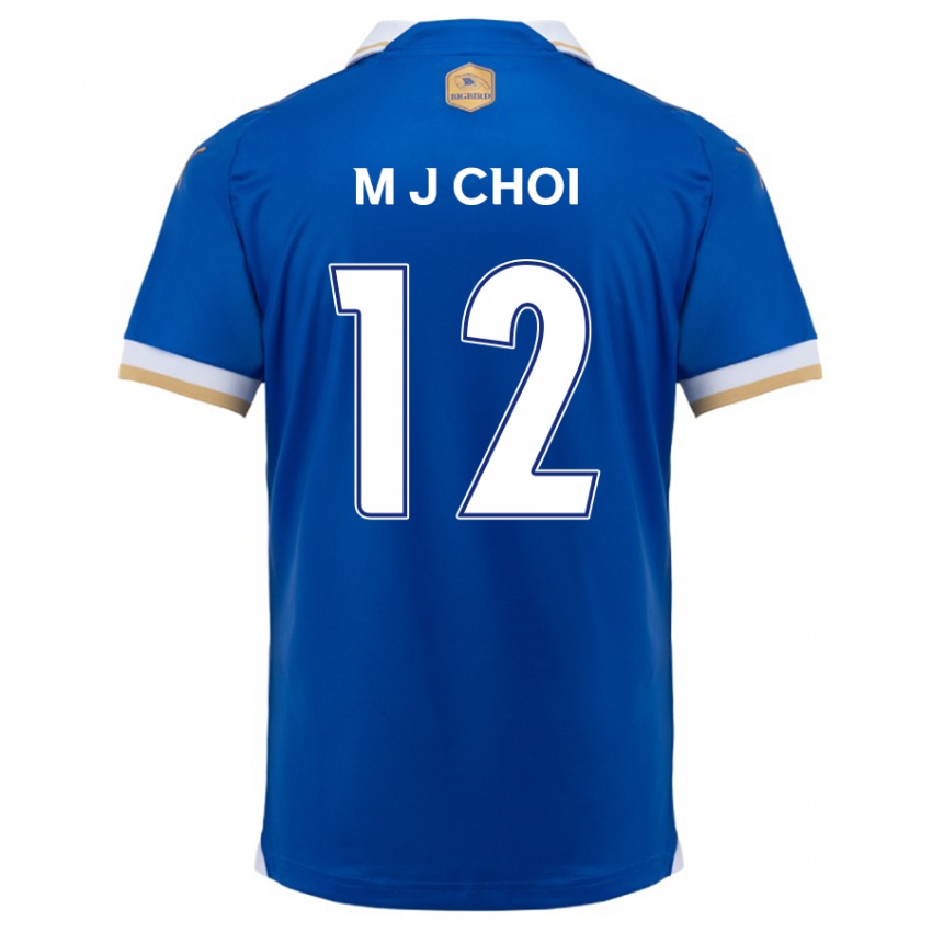 Niño Camiseta Ji-Moog Choi #12 Azul Blanco 1ª Equipación 2024/25 La Camisa Perú