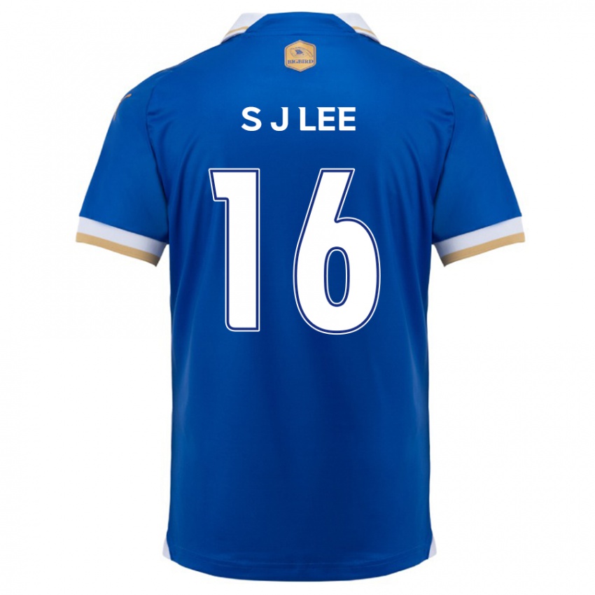 Niño Camiseta Jong-Sung Lee #16 Azul Blanco 1ª Equipación 2024/25 La Camisa Perú