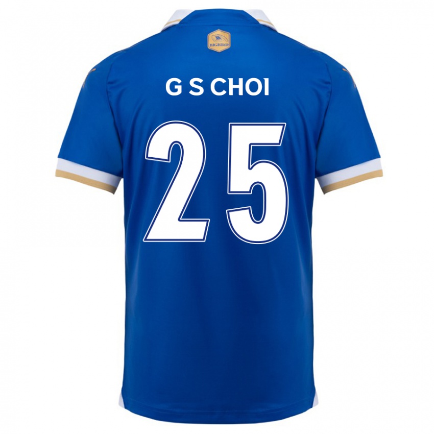 Niño Camiseta Sung-Geun Choi #25 Azul Blanco 1ª Equipación 2024/25 La Camisa Perú