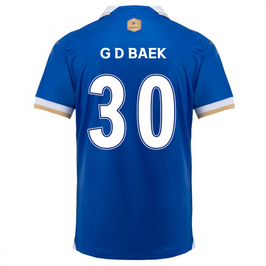 Niño Camiseta Dong-Gyu Baek #30 Azul Blanco 1ª Equipación 2024/25 La Camisa Perú