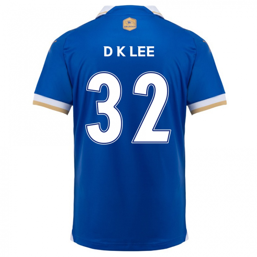 Niño Camiseta Kyu-Dong Lee #32 Azul Blanco 1ª Equipación 2024/25 La Camisa Perú